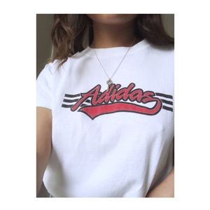 adidas Tops - White Authentic Vintage Adidas Tee adidas Tops - White Authentic Vintage Adidas Tee
